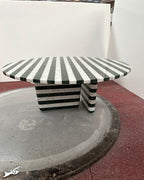 Natural Marble Striped Coffee Table