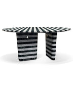 Natural Marble Striped Coffee Table