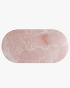 Natural Pink Onyx Dining Table - Semi-cyl Base