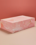 Natural Pink Onyx Plinth Coffee Table