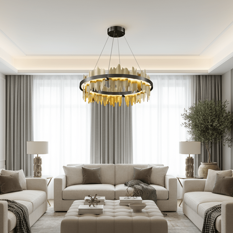 buyRivaro Modern Brass Chandelier - Morsale