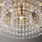 Marignan Modern Crystal Tiered Round Chandelier 36"