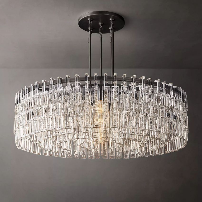 Marignan Modern Crystal Round Chandelier 48"