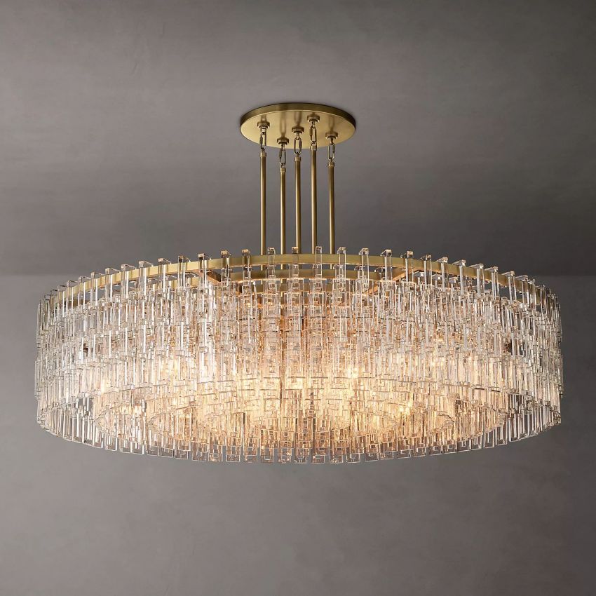 Marignan Modern Crystal Round Chandelier 60"