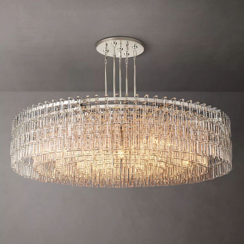 Marignan Modern Crystal Round Chandelier 60"