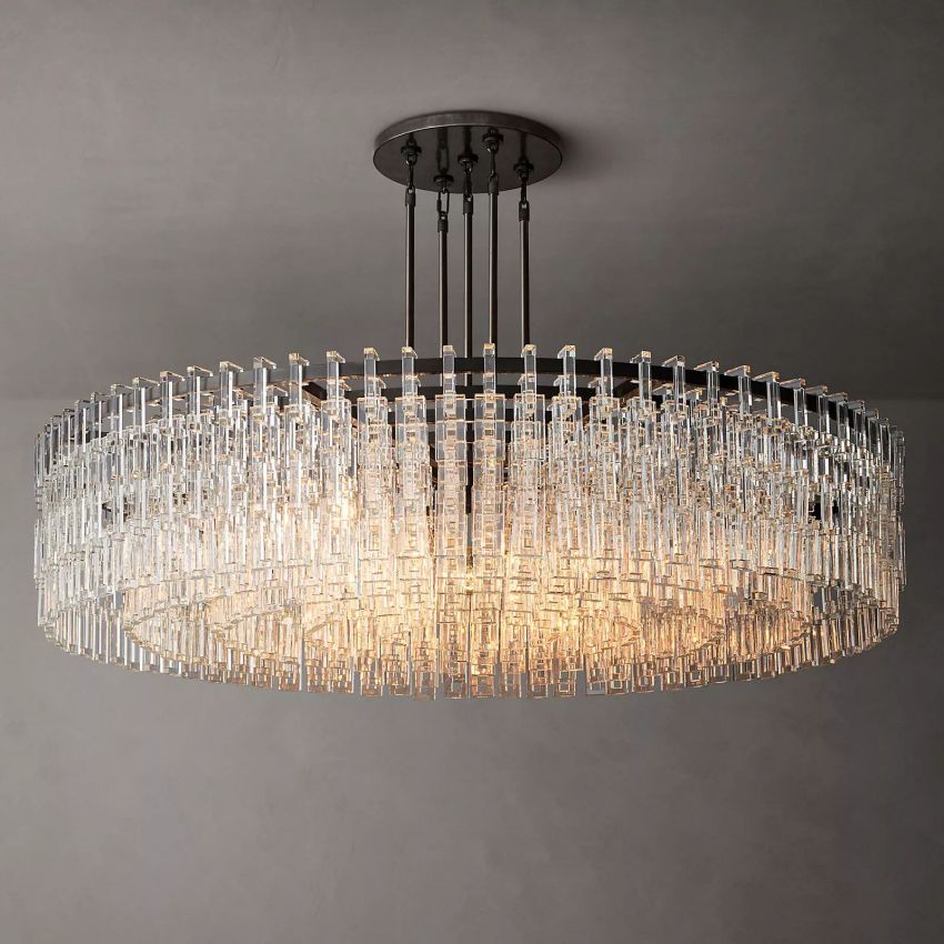 Marignan Modern Crystal Round Chandelier 60"