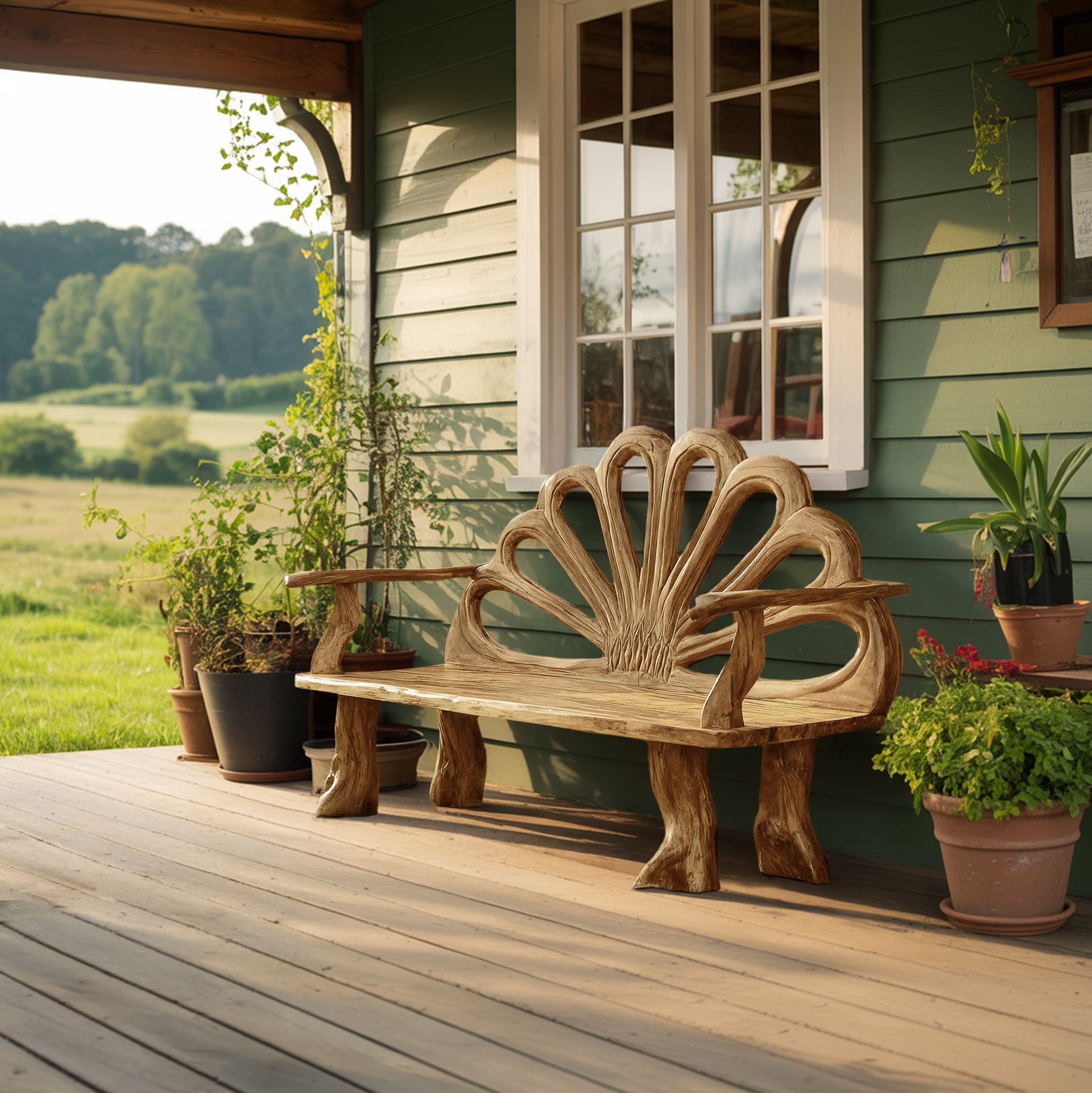 Minimalist Rustic Wood Bench For Entryway And Foyer