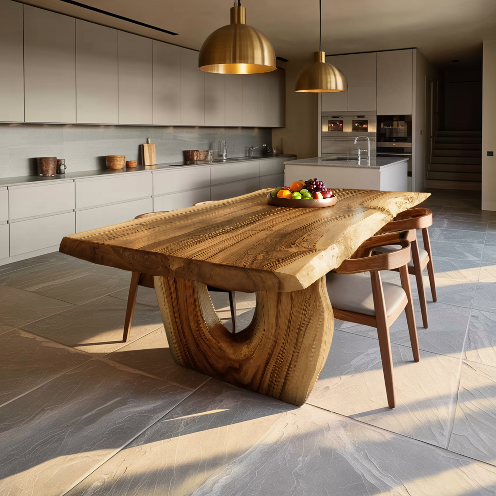 Modern Dining Table With Unique Base For Kitchen