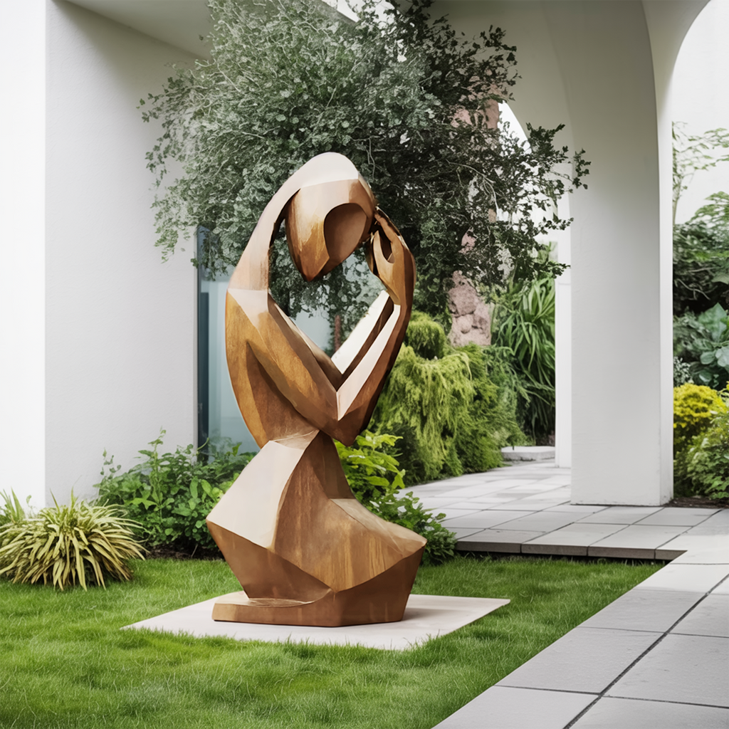 Mid Century Abstract Sculpture For Modern Outdoor Space