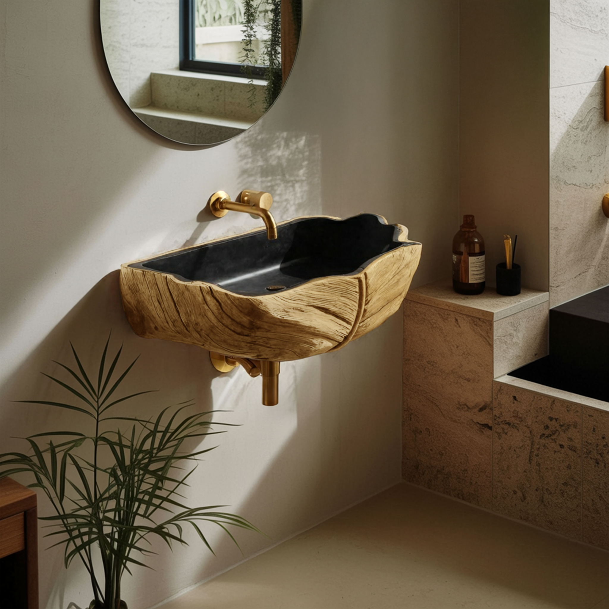 Farmhouse Solid Wood Vanity Sink For Traditional Bathroom Decor