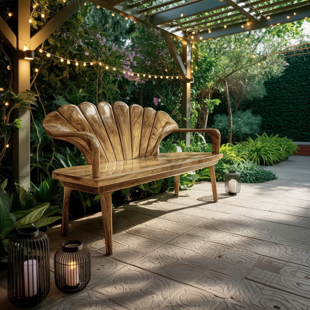 Handcrafted Wooden Bench For Entryway Hallway Seating