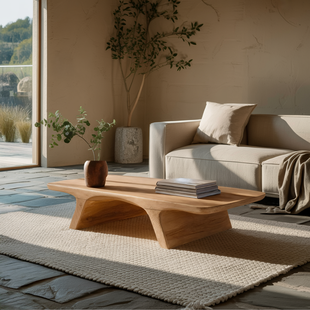 Organic Sculptural Coffee Table For Living Room