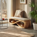 Contemporary Wooden Bench For Bedroom Furniture Decor