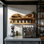 Handcrafted Kitchen Wall Shelf For Cozy Cooking Space