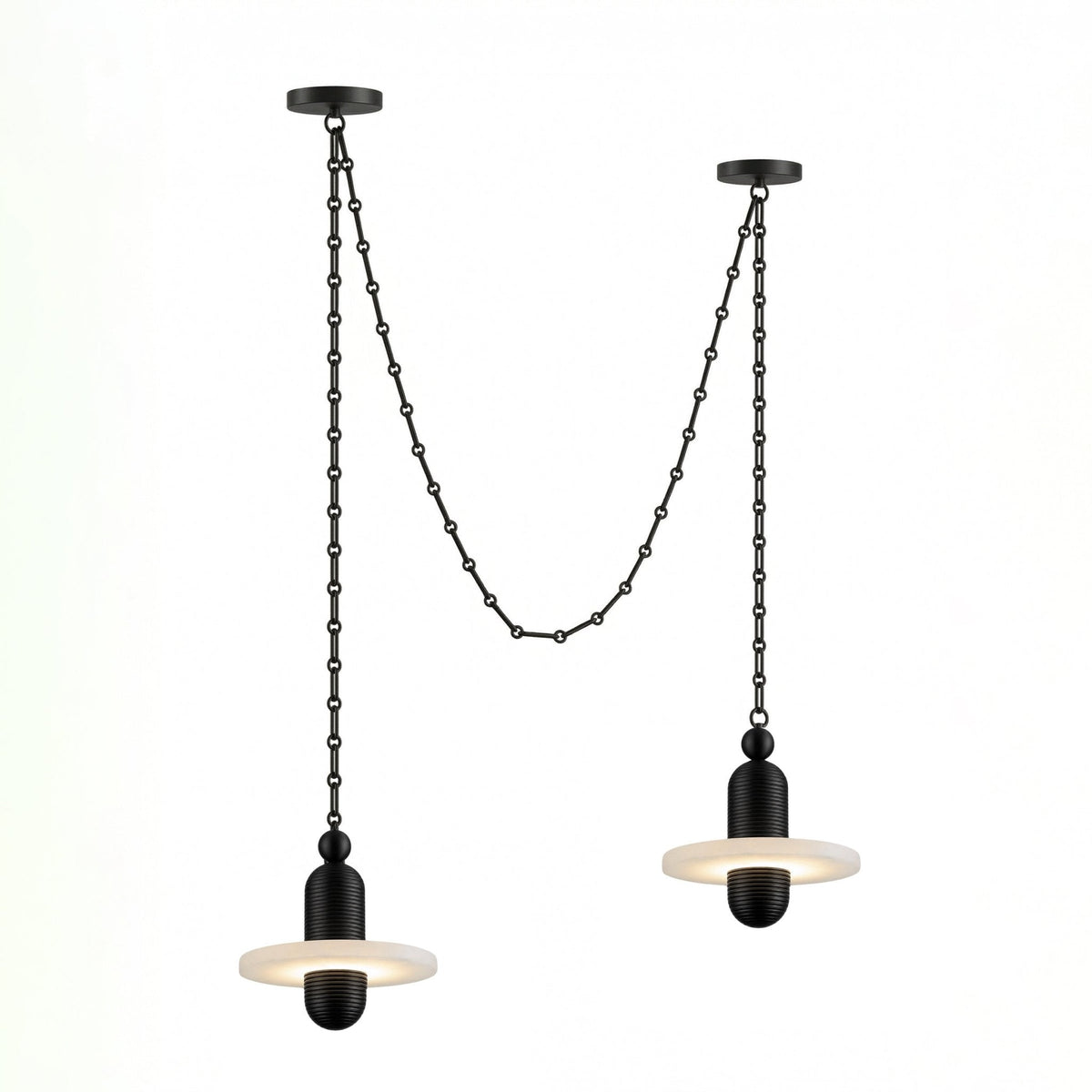 Orbital Drift Chain Chandelier