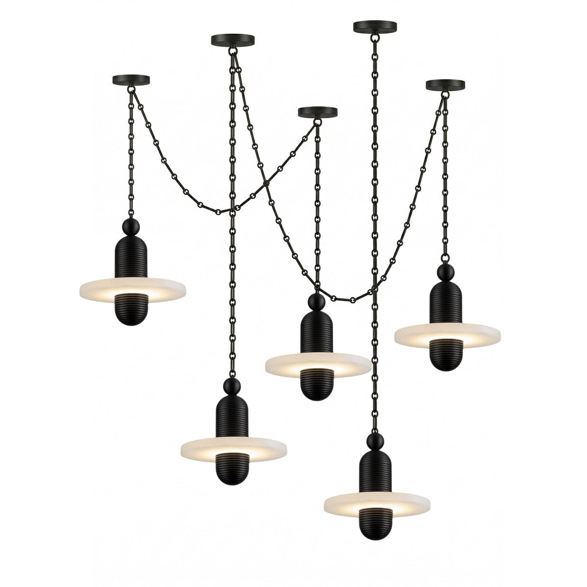 Orbital Drift Chain Chandelier