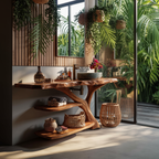 Modern Live Edge Tree Trunk Vanity For Stylish Bathroom Home Design