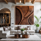 Modern Wall Art With Circular Pattern For Living Room