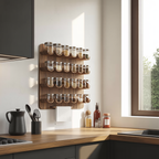 Mid Century Handmade Spice Storage For Kitchen Decor