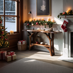 Modern Live Edge Entryway Table For Xmas Bedroom Seasonal Holiday Furniture