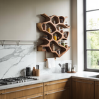 Rustic Entryway Design With Handcrafted Spice Cabinet