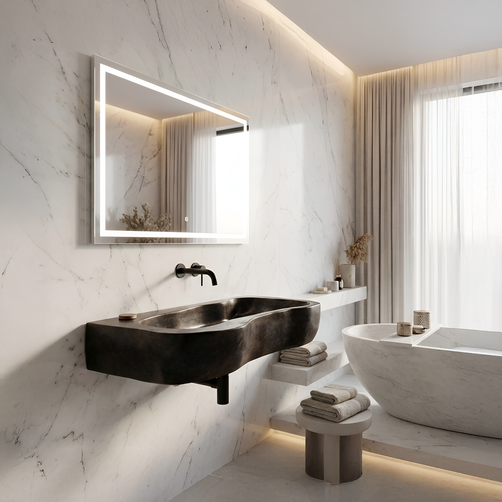 Handcrafted Solid Wood Wash Basin For Sustainable Bathroom Furniture