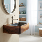 Modern Solid Wood Wash Basin For Spa Inspired Bathroom Decor