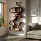 Modern Sculptural Wall Shelf For Living Room Display