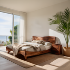 Modern Set Bed Frame And Headboard For Bedroom