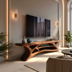 Modern TV Shelf Multi-tiered Design For Living Decor
