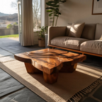Modern Farmhouse Abstract Coffee Table For Living Room Decor