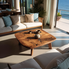 Modern Live Edge Coffee Table For Living Room Decor