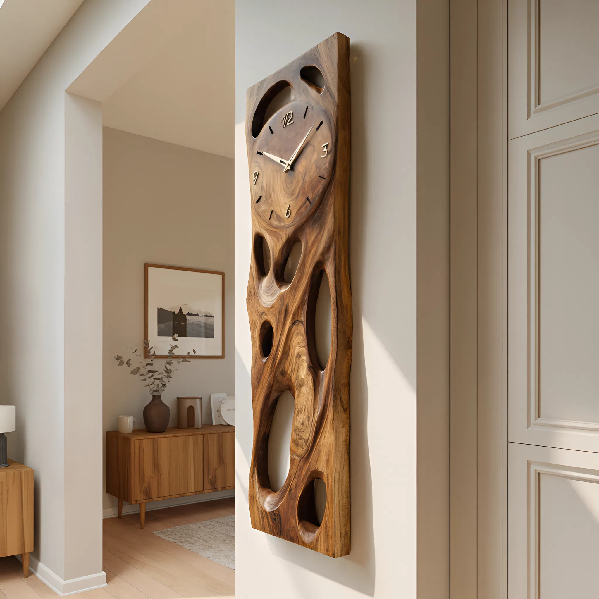 Contemporary Wall Clock For Living Room Interior