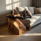 Farmhouse Wooden Side Table For Country Home Design