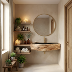 Modern Solid Wood Vanity Sink For Bathroom Decor And Furniture
