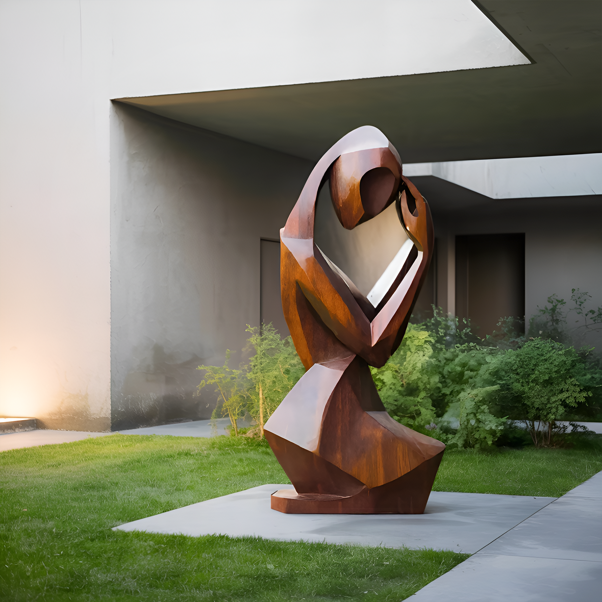 Mid Century Abstract Sculpture For Modern Outdoor Space