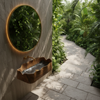 Farmhouse Solid Wood Vanity Sink For Bathroom Furniture Design