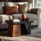 Modern Solid Wood End Table For Entryway Accent Table