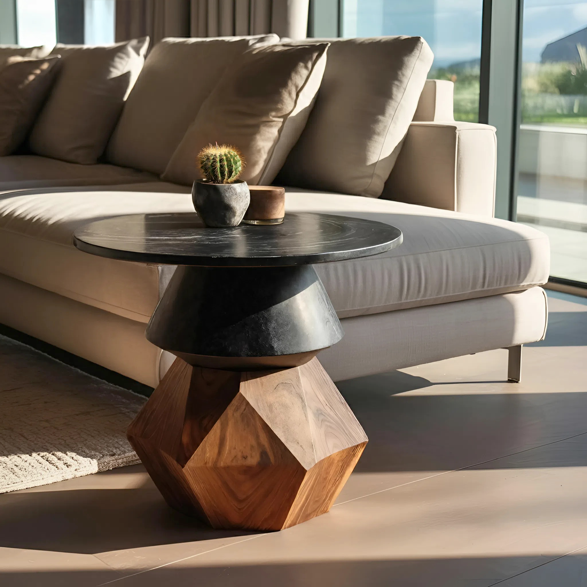 Mid Century Wooden Side Table For Entryway Design Refresh