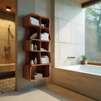 Minimal Wall Bathroom Shelf For Bathroom Interior