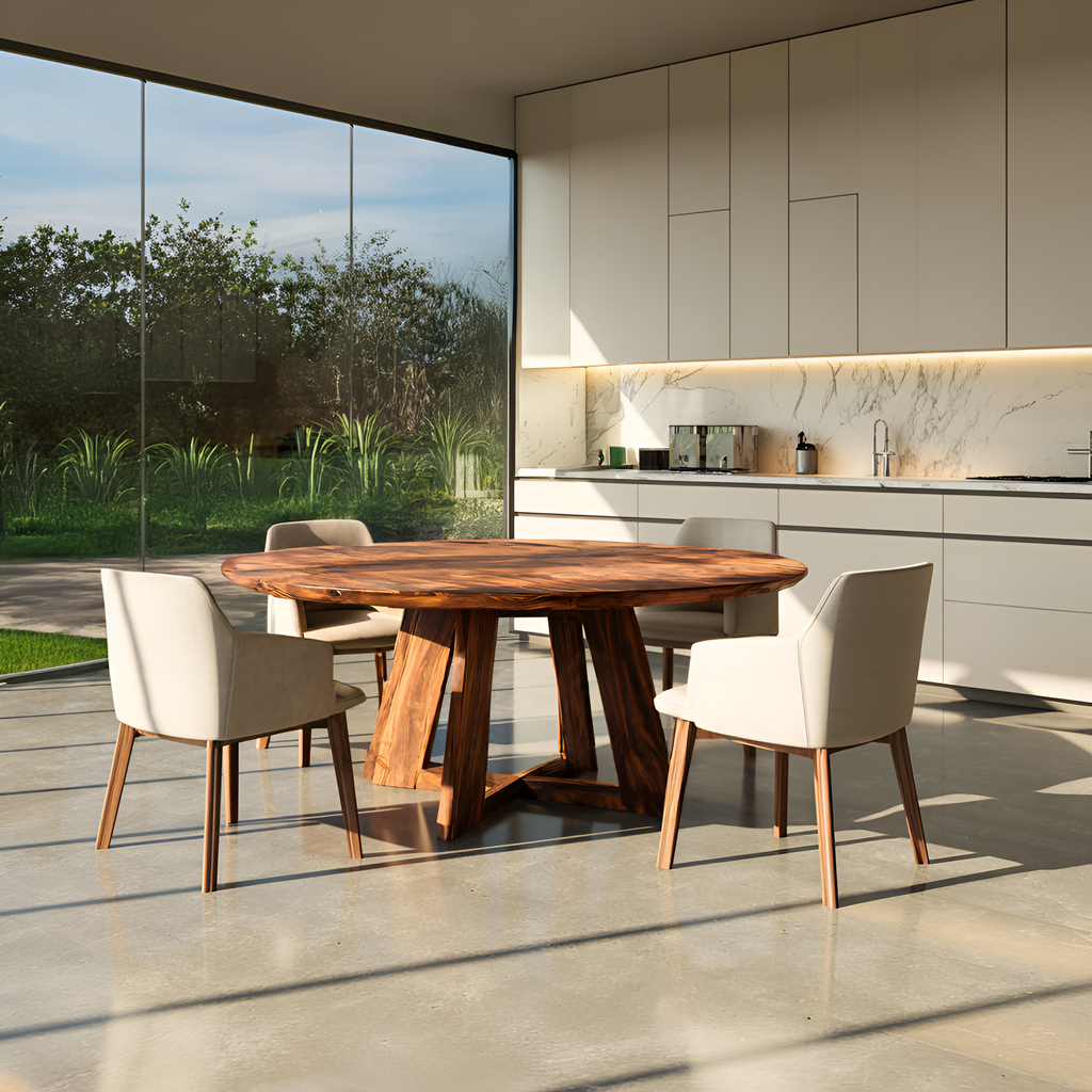 Modern Round Dining Table For Kitchen And Dining