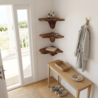 Farmhouse Solid Wood Mushroom Shelf For Living Room Furniture Design
