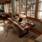 Mid Century Solid Wood Tabletop For Living Room Decor