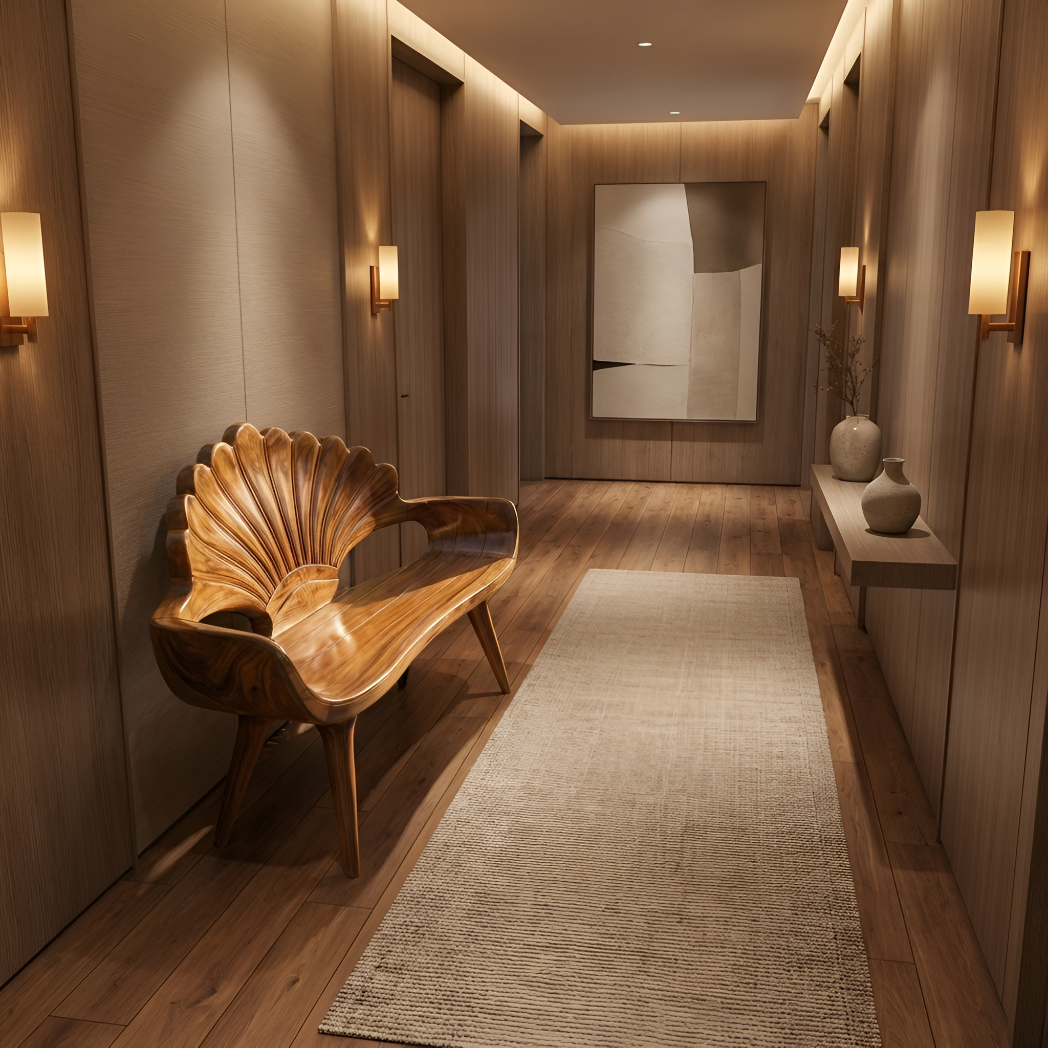 Natural Live Edge Wood Bench For Entryway Seating Area