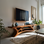 Modern TV Shelf Multi-tiered Design For Living Decor