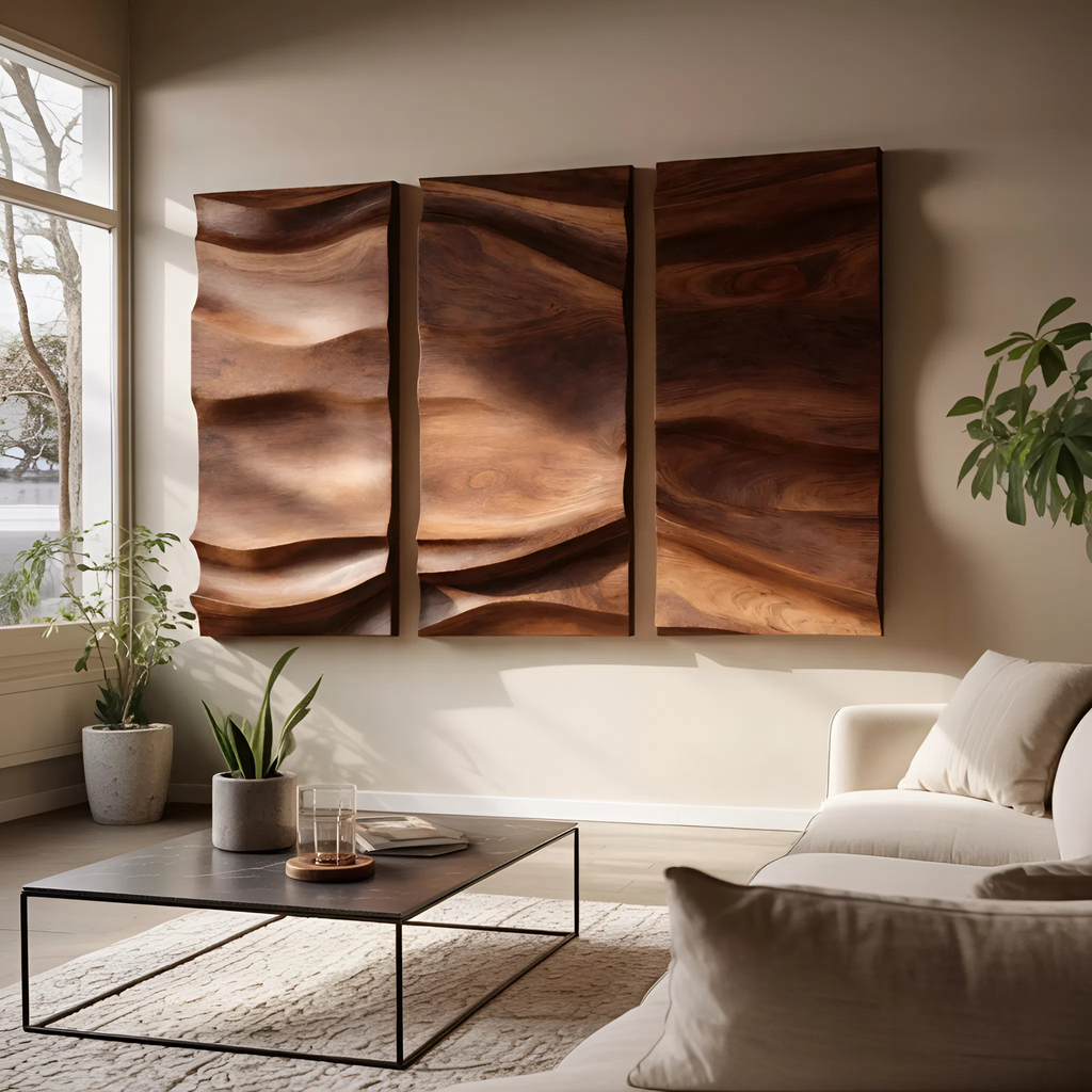 Handcrafted Solid Wood Wall Art For Modern Home