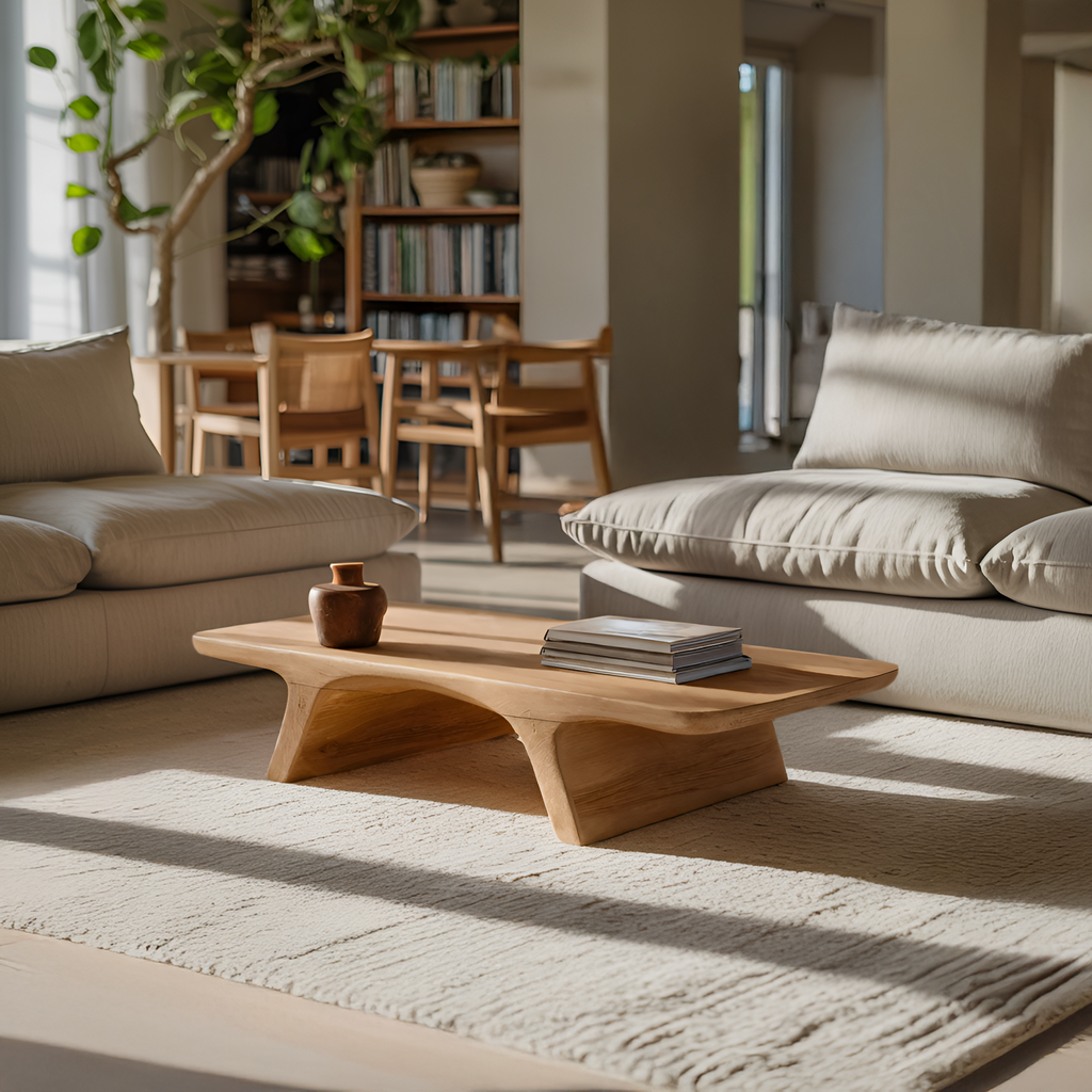 Organic Sculptural Coffee Table For Living Room