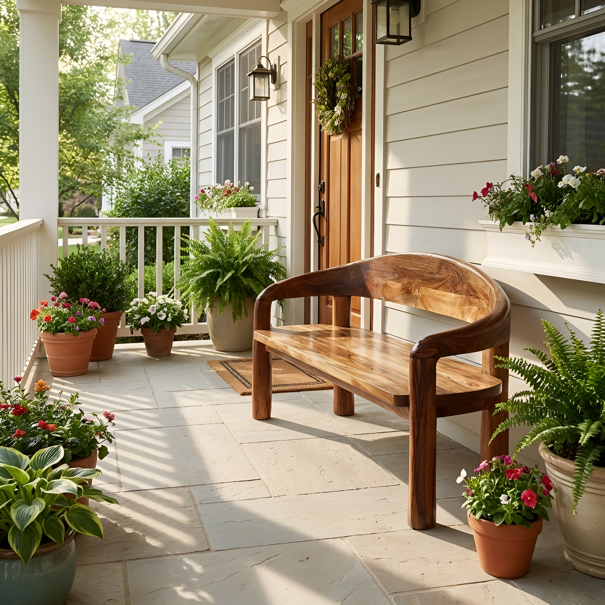 Solid Wood Live Edge Entryway Bench For Modern Interiors