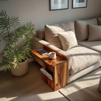 Handcrafted Solid Wood Side Table For Furniture Decor