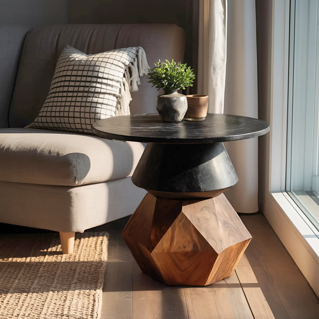 Mid Century Wooden Side Table For Entryway Design Refresh